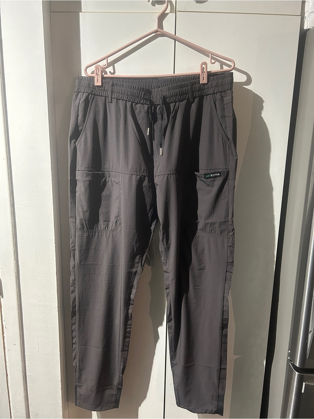 Source Unknown Men's Dark Gray Cargo Drawstring Pants
